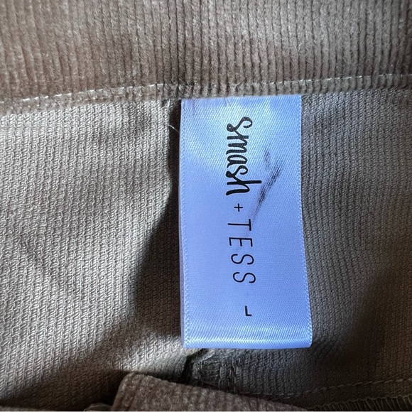 Smash & Tess tan corduroy wide leg high waist pants size L excellent condition - Picture 10 of 11